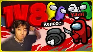 Pulling an IMPOSSIBLE 1v8 Clutch | Among Us