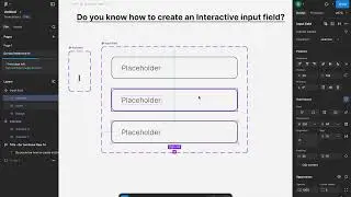 Do You Know How to Create an Interactive Input Field in Figma? (Beginner Tutorial)