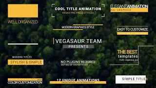 Titles Vol.4 | VEGAS Pro Template