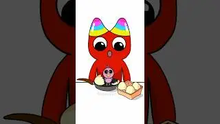 Banban wants to cook breakfast but something went wrong... 