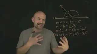 Solve for missing value with supplemenraty angles