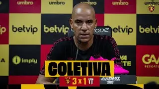 COLETIVA COM O TÉCNICO PEPA (SPORT 3X1 BOTAFOGO-SP)