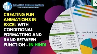 Creating Fun Animations in Excel with Conditional Formatting and RAND BETWEEN Function!-In Hindi