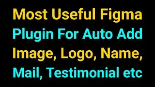 Most useful figma plugin for UI Designer | figma plugin tutorial | figma tutorial bangla | ui design