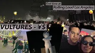 I went to see Vultures live at Rolling Loud los angeles - ¥$, Kanye & Ty Dolla $ign 3/14/24 vlog
