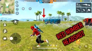 RED NUMBER HEADSHOT Next Level Game Play | FREE FIRE 1 VS 1 | GREEN CUSTOM CARD