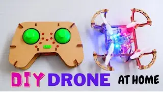 DIY self made quadcopter  | Cheap and easy | Self made wooden drone