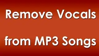 Remove Vocals from a Song using Audacity [How To]