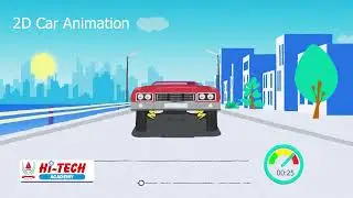 2D Car Animation - After Effects (Hi - tech Academy)