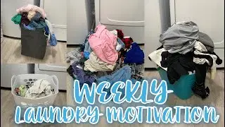 NEW WEEKLY LAUNDRY MOTIVATION 2024 | BUSY MAMA OF FOUR LAUNDRY ROUTINE | WASH * DRY * FOLD * REPEAT
