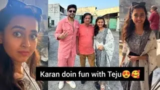 tejasswi prakash visit karan kundra's father factory in Jalandhar l Tejran with papa kundra l