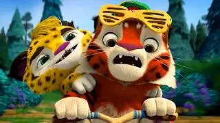 🐯 Лео и Тиг 🦁 — Дух игры — Серия 55 — Развивающий мультфильм о животных