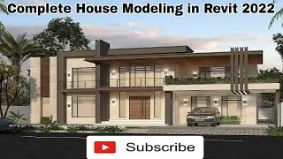 MODERN HOUSE IN REVIT 2022 | COMPLETE TUTORIAL IN HINDI/URDU |