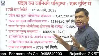 राजस्थान वन रिपोर्ट-2021| Forest Report-2021| नवीनतम आंकड़े-17वीं वन रिपोर्ट | Van Report 2021