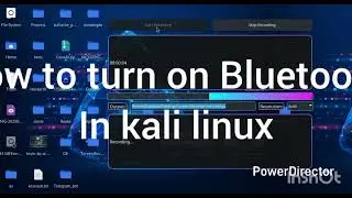 fastest way to turn own bluetooth in kali linux
