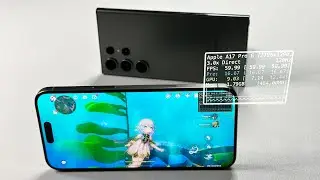 iPhone 15 Pro Max vs Galaxy S23 Ultra Genshin Impact FPS Gaming Test - Tested in Fontaine