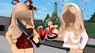 1V1 With My OLDER SISTER In MM2 (Murder Mystery 2)