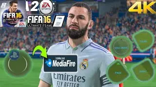 FIFA 16 MOD FIFA 23 ANDROID OFFLINE NEW CAMERA PS5 BEST GRAPHICS HD