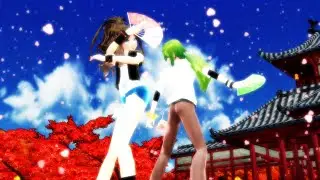 [MMD] 番凩 Tsugai Kogarashi [BW Touko & N]