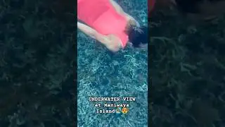 UNDERWATER VIEW AT MANIWAYA ISLAND #trendingshorts #maniwaya #underwater #island #beach
