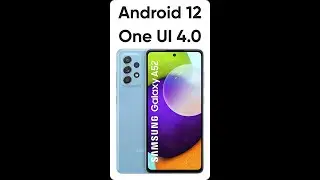 Samsung Galaxy A52 Android 12 One UI 4.0 