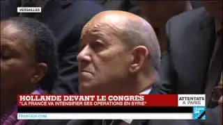 b 1488 France 24 REPLAY   Discours de François Hollande devant le Congrès à Versailles après les att