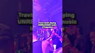 #TravisScott previews UNRELEASED MUSIC in Buenos Aires, Argentina 👀