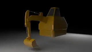 Excavator Rigging in Autodesk Maya