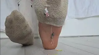 Standing on Tiny People – Bare Feet & Dirty Socks POV