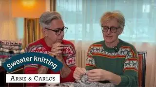 How to adapt flat-knit patterns for in-the-round knitting 🐻❄️ Our Polar Bear Sweater ARNE & CARLOS