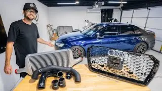 Audi RS4 Style Grille & Huge Intercooler Upgrade for the B9 S4