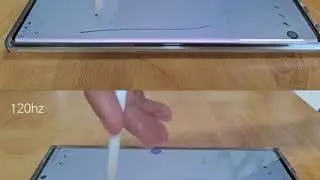노트20 울트라 60hz 120hz s펜 딜레이 비교