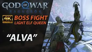 BOSS FIGHT | ALVA (Light Elf) God of War Ragnarok