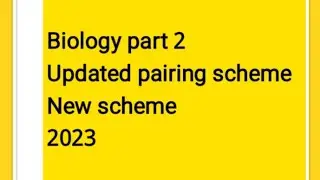 Biology 12 updated 2023 new scheme for all punjab board scheme of biology class 12 2023