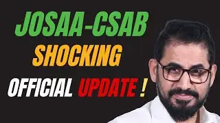 📌 Shocking Official Update 📣 JoSAA- CSAB Counselling ⚠️ #josaa #csab #jee #neet #jee2024