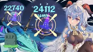 GANYU VS DVALIN IN 45 SECONDS (ONE ROTATION) | Genshin Impact