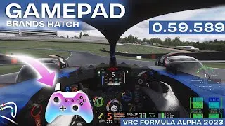 Brands Hatch Hotlap | Gamepad | 0.59.589 | VRC Formula Alpha 2023 | Assetto Corsa