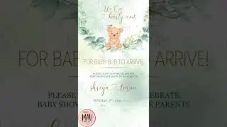 Godh Bharai Invitation Video || Baby Shower Invitations