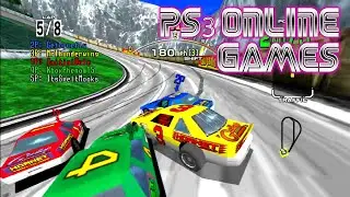 Daytona USA 5 Player Online (PS3 ) 777 Speedway - Yellow Car P3 Car