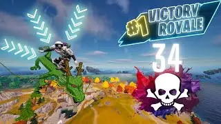 34! Eliminations Solo vs Squads Win! (Fortnite Chapter 4 SEASON 2)