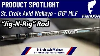 St. Croix Avid Series Walleye Spinning Rod - ASWS66MLF - When To Use It