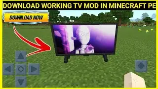WORKING TV MOD IN MINECRAFT PE | MINECRAFT PE | HINDI |