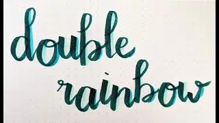 Double Rainbow - Katy Perry - Cover with Hand Lettered Lyrics