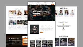 Build Responsive Multipage Education/ School Website using HTML CSS & JavaScript Complete Tutorial