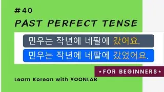 Korean Grammar #40 – Past Perfect Tense