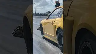 Procharged LS X275 Mustang getting down #holleyefi #procharger #x275 #shorts