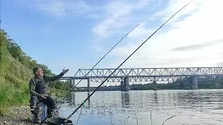 ГЭС.Приехал в ночь половить Леща и Сырть.Фидерная ловля на реке