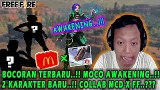 BOCORAN FREE FIRE TERBARU..!! MOCO AWAKENING, KARAKTER BARU, COLLAB FF X MCDONALDS