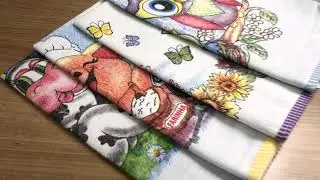 Pano De Prato Com Viés Estampado | Barca Utilidades