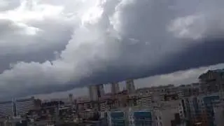 Хмурое небо над Красноярском